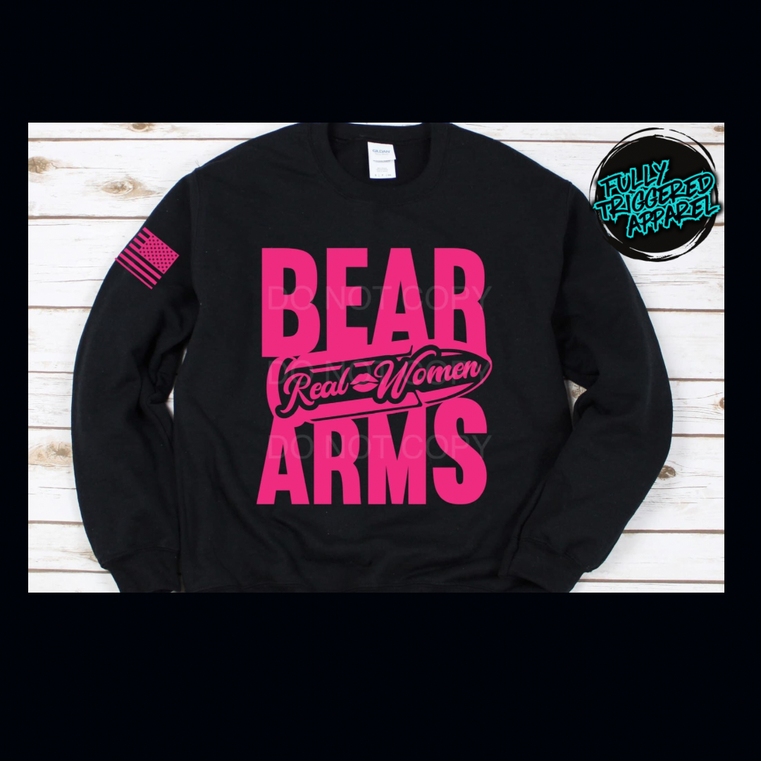 "Real Women Bear Arms" Crewneck Sweater